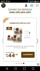 Combo de capsulas dolce gusto por R$ 44