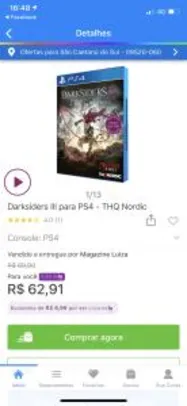 Darksiders III para PS4 - THQ Nordic - R$70