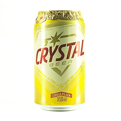 8unid -Cerveja Crystal, Pielsen, Lata, 350ml 