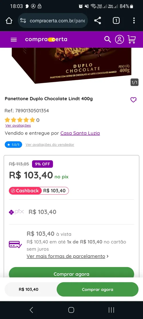 Imagen na descrição da promoção