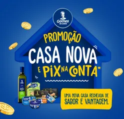 Compre R$20 em produtos Gomes da Costa e receba R$10 de cashback