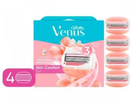 Carga para Aparelho de Depilar Gillette Venus SPA com 4 unidades