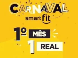 Smart Fit - 1° mês por R$1 em TODOS os planos!