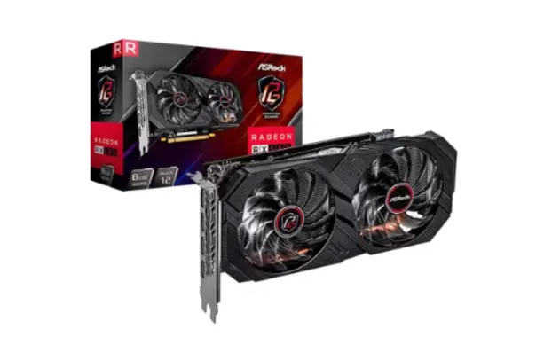 Placa de Vídeo RX 580 Phantom Gaming Elite ASRock AMD Radeon, 8GB GDDR5, HDR, FreeSync - 90-GA2NZZ-00UANF