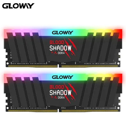 Memória Gloway, Blood Shadow, 16GB (2x8GB), 3000MHz, DDR4 | R$369
