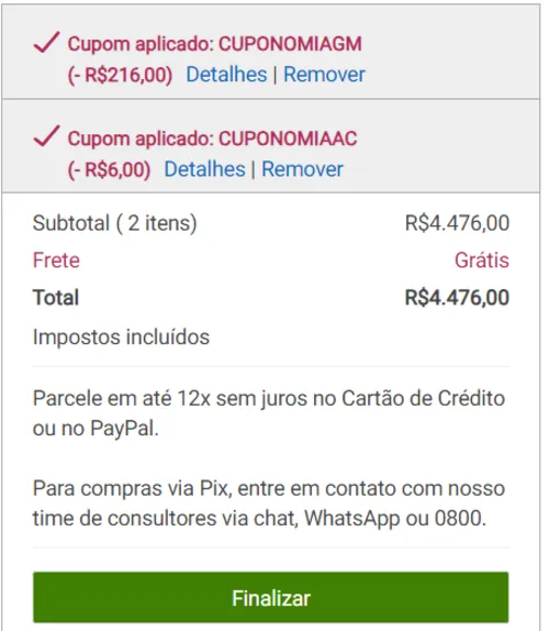 Imagem na descrição da promoção