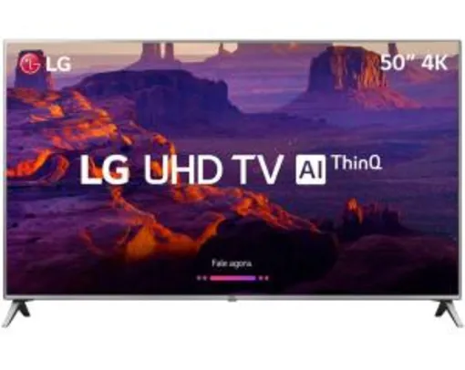 Saindo por R$ 2170: [APP] Smart TV LED 50" LG 50UK6510 Ultra HD 4k com Conversor Digital 4 HDMI 2 USB por R$ 2170 | Pelando