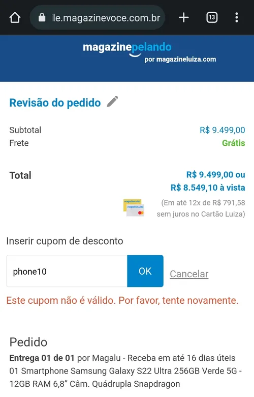 Imagen na descrição da promoção