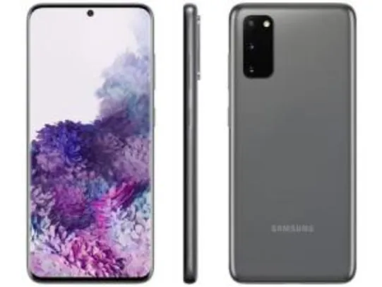 [APP | Cliente Ouro] Smartphone Samsung Galaxy S20 128GB Cosmic Gray - Octa-Core 8GB RAM 6,2” (Todas as cores) | R$2544