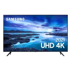 [AME CC  R$2.799] Smart TV 60" UHD Samsung 4k 60AU7700 Processador Crystal 4k