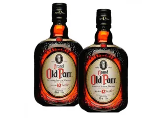 Whisky Escocês Old Parr 12 anos 1 Litro com 2 unidades