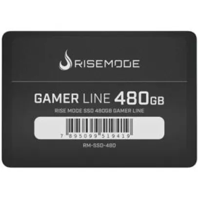 SSD Rise Mode Gamer Line 480GB - Leitura 535MB/s, Gravação 435MB/s
