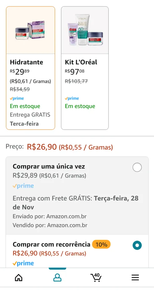 Imagem na descrição da promoção