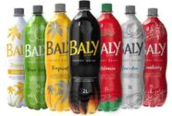 FARDO COM 6 GARRAFAS DE 2 LITROS DE Baly Energy Drink 2 L Tropical Açai Maça Cramberry 