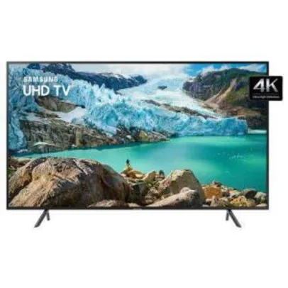 Smart TV LED 55" Samsung 55RU7100 Ultra HD 4K Conversor 3 HDMI 2 USB Wi-Fi Bluetooth | R$2.325