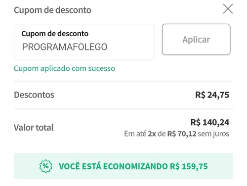 Imagem na descrição da promoção