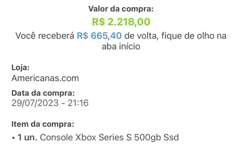 Imagem na descrição da promoção