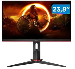 [Cliente Ouro] Monitor Gamer AOC 24" Full HD HDMI 165Hz 1ms 24G2S/BK com Ajuste de Altura