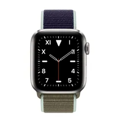 [AME SC R$ 1470] Apple Watch S5 40mm Gps + Cel - Caixa Titânio Prata e Pulseira Loop Esportiva Khaki