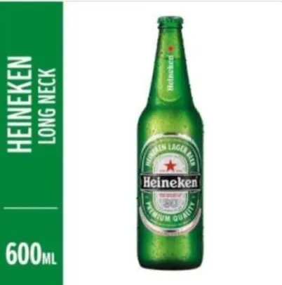 [Retirada BH] Cerveja Heineken Premium Pilsen Lager 600ml | R$6,40