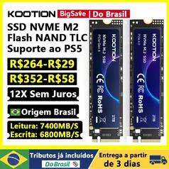 [BR + GPAY] SSD 1TB KOOTION X16Plus SSD NVMe M2 5500MB  para PC e compatível com PS5