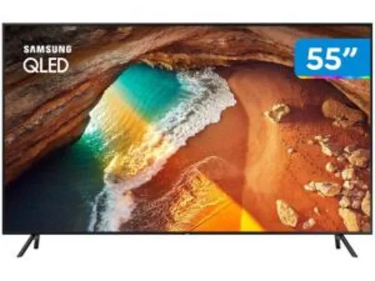 Smart TV 4K QLED 55” Samsung QN55Q60RAG Wi-Fi - HDR 4 HDMI 2 USB R$2.944