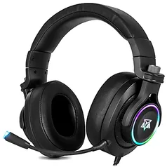 Headset Gamer 7.1 Led RGB USB Adamantiun Heimdall V2 pc ps4 ps5 ps3 notebook com adaptador para celular | R$279