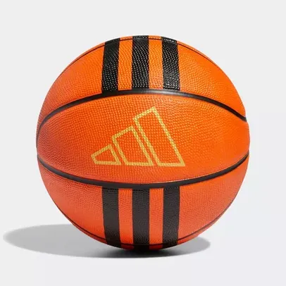 Bola De Basquete 3-stripes Rubber X3 Laranja e Preto Adidas