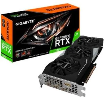 Placa de Vídeo Gigabyte NVIDIA GeForce RTX 2060 Gaming OC Pro 6G, GDDR6 - GV-N2060GAMINGOC PRO-6GD