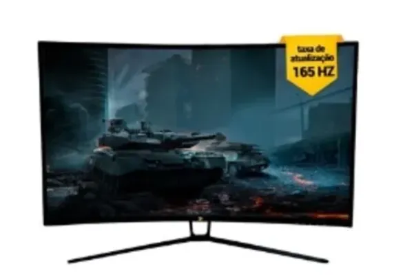 Monitor Gamer KBM! GAMING MG330 31.5' Led, Curvo, 165 Hz, Full Hd, 1ms, Adaptive Sync, Hdmi/Displayport, Ajuste De Ângulo - KGMG33031PT