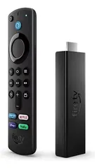 Amazon MAX Fire TV Stick 4K Max 3ª geração controle de voz 8GB preto com 2GB de memória RAM
