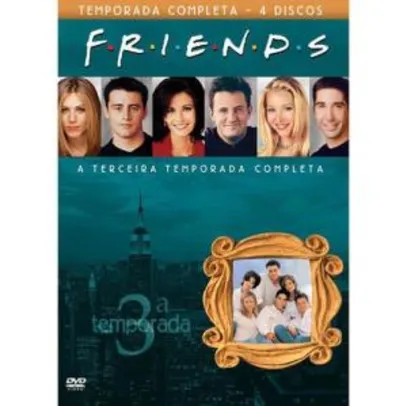 Box DVD Coleção Friends: 3ª Temporada (4 DVDs) - R$9,99