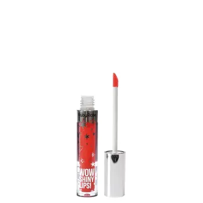 Gloss Labial Líquido Intenso Ruby Rose Wow Shiny Lips Vermelho Alaranjado 48 3 ml