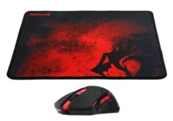 Kit Gamer Mouse Centrophorus Redragon + Mousepad M601BA Redragon | CC Shoptime + Ame: R$96