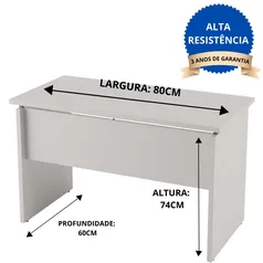 Mesa Escritório/Home Office Pe Painel Create Reforçada 80x74x60cm Avantti | R$262