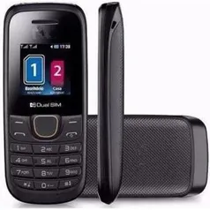 Celular para Idoso Similar A275 Dual Chip Lanterna - Facil Manuseio - 3ª Idade - R$74