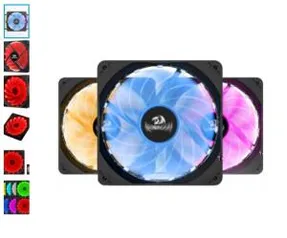 Kit Fan com 3 Unidades Redragon, RGB 120mm, GC-F006 | R$119