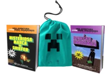 [Saraiva] Kit Minecraft com 2 livros + Sacola Exclusiva - R$24,40