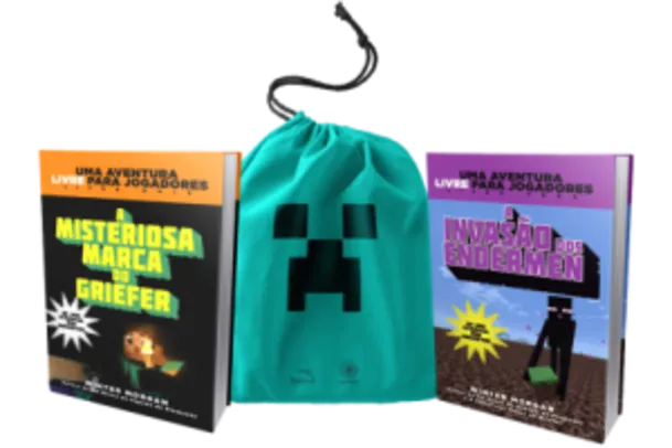 [Saraiva] Kit Minecraft com 2 livros + Sacola Exclusiva - R$24,40