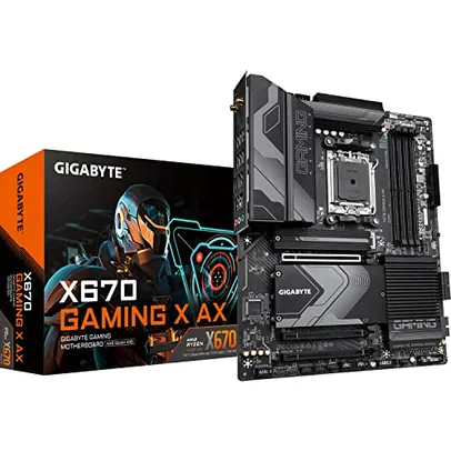 Gigabyte X670 Gaming X AX AMD X670 Soquete AM5 ATX DDR5 Placa-mãe