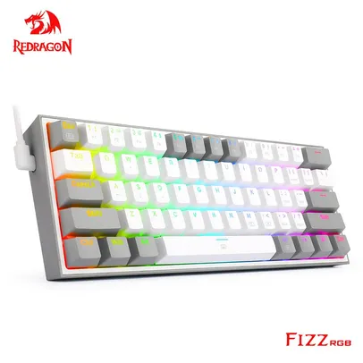 Teclado Gamer Redragon Fizz K617 RGB USB Mini Mecânico