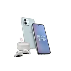 Smartphone Motorola Moto G84 5G 256GB - Azul - Vegan Leather, ram 8GB, Câmera Dupla 50MP + 8MP, Selfie 16MP e Tela 6,55 Edição Especial acompanha Fone