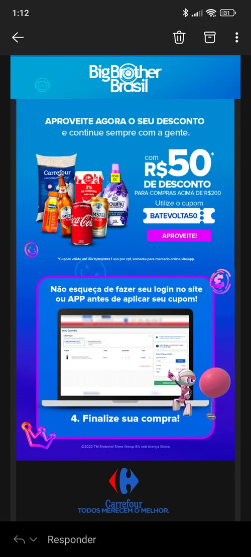 Imagen na descrição da promoção