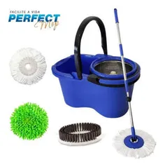 Balde Perfect Mop Pro 360 Inox C/3 Refis