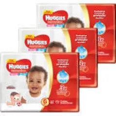 Fralda Huggies Supreme Care Tamanho P,M,G,XG 126,72