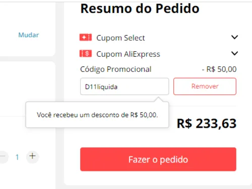 Imagem na descrição da promoção