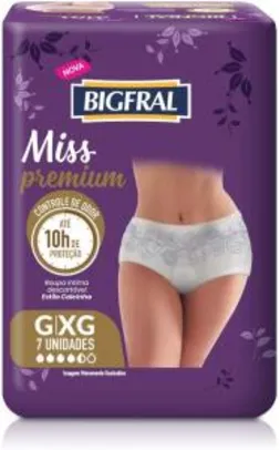 Roupa Íntima Descartável Bigfral Miss Premium Feminina - 7 unidades | R$ 15