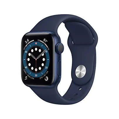 [prime] Apple Watch Serie 6 40mm GPS/Caixa de Alumínio Azul com Pulseira Esportiva Navy | R$2699