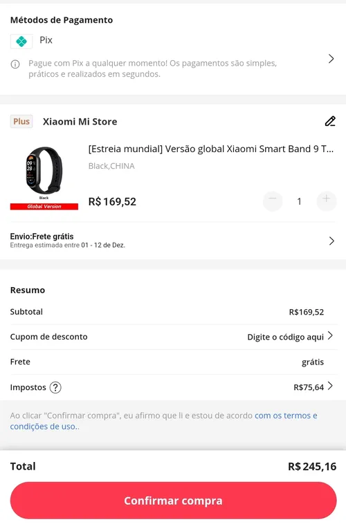 Imagem na descrição da promoção