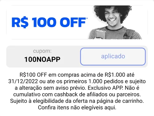 Imagem na descrição da promoção